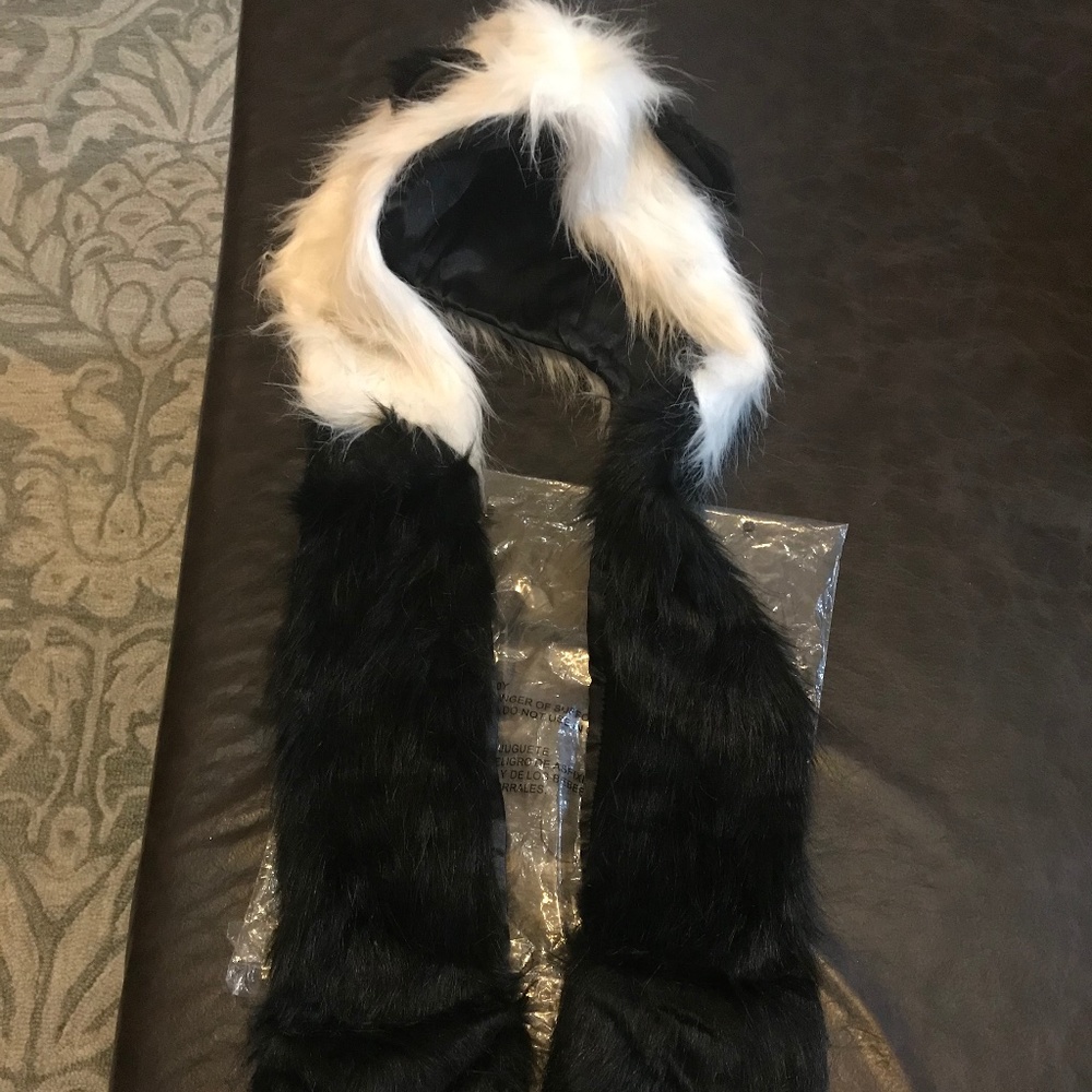 Panda scarf hat